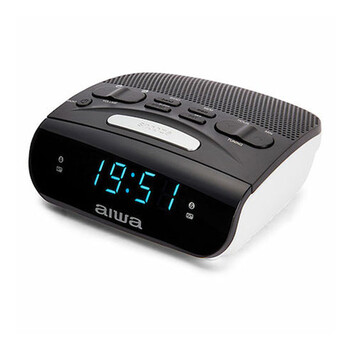 AIWA ALARM CLOCK WITH RADIO AM/FM BLACK