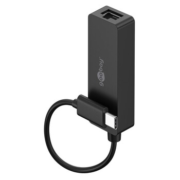 GOOBAY αντάπτορας δικτύου 76579, USB-C, 1000Mbps Ethernet, μαύρος