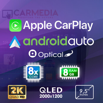 CARMEDIA CM8095-13 PLUS TABLET 9.5'' OEM FIAT PANDA 2003-2012