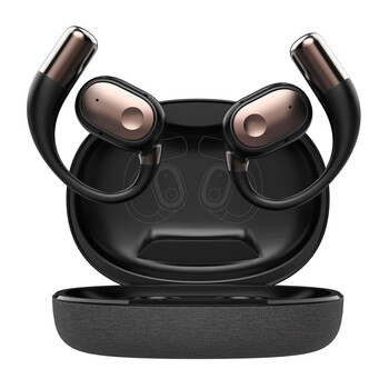 LDNIO earphones με θήκη φόρτισης T11, OWS, Φ15mm, 50/450mAh, μαύρα