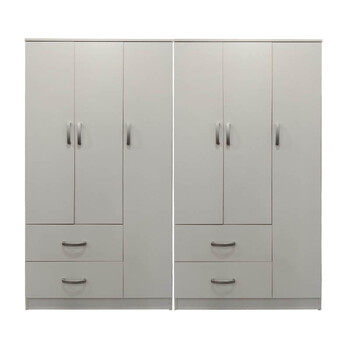 Ντουλάπα εξάφυλλη Lego pakoworld λευκή 180x42x180εκ