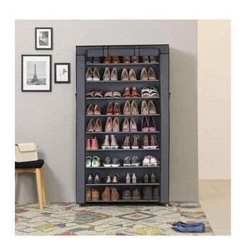 Stand Αποθήκευσης 40 Ζευγαριών Παπουτσιών Χρώματος Γκρι 88 x 28 x 160 cm Songmics RXJ36G