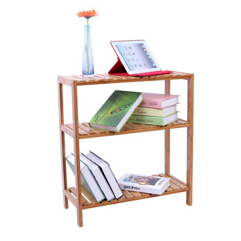 Ξύλινη Ραφιέρα Μπάνιου από Μπαμπού με 3 Ράφια 60 x 26 x 66 cm Songmics BCB33Y