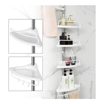 Εταζέρα Μπάνιου με 4 Ράφια 95 -300 cm Songmics BCB02SW