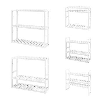 Ξύλινη Ραφιέρα από Μπαμπού με 3 Ρυθμιζόμενα Ράφια 60 x 15 x 54 cm Songmics BCB13W