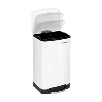 Μεταλλικός Κάδος Απορριμμάτων από Ατσάλι με Σύστημα Soft-Close 30 Lt Songmics LTB01W