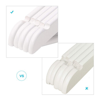 Σετ Παιδικές Ξύλινες Κρεμάστρες Ρούχων 20 τμχ Χρώματος Λευκό Songmics CRW06W-20