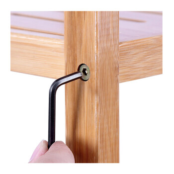 Ξύλινη Ραφιέρα Μπάνιου από Μπαμπού με 3 Ράφια 60 x 26 x 66 cm Songmics BCB33Y