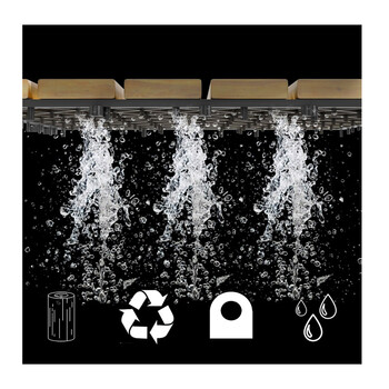 Σετ Πλακάκια από Ξύλο Ακακίας 30 x 30 cm 10 τμχ Costway HW65267