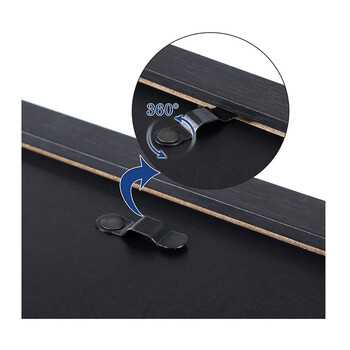 Σετ 10 Ξύλινες Κορνίζες σε Διαφορετικές Διαστάσεις Χρώματος Μαύρο Songmics RPF310H