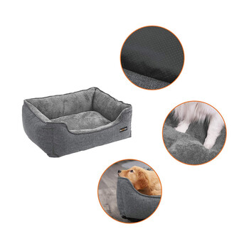 Κρεβάτι Σκύλου 70 x 55 x 21 cm Χρώματος Γκρι Feandrea PGW10GG