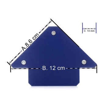 Μαγνητική Γωνία Συγκράτησης Μετάλλων για Ηλεκτροσυγκόλληση έως 11.5 Kg TAGRED TA620