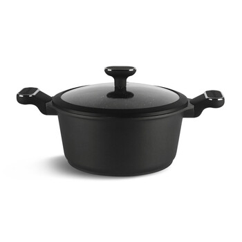 Σετ Μαγειρικών Σκευών με Αντικολλητική Κεραμική Μαρμάρινη Επίστρωση και Γυάλινα Καπάκια 10 τμχ Edenberg EB-5631