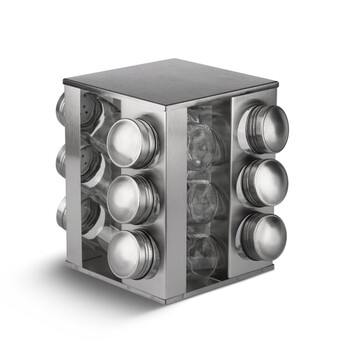 Σετ Δοχεία Μπαχαρικών με Περιστρεφόμενη Βάση 13 τμχ Edenberg EB-4026