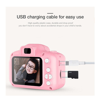 Παιδική Ψηφιακή Φωτογραφική Μηχανή Χρώματος Ροζ SPM 5908222214111-Pink