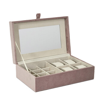 Βελούδινη Κοσμηματοθήκη - Μπιζουτιέρα 25 x 16 x 8 cm Home Deco Factory HD2317