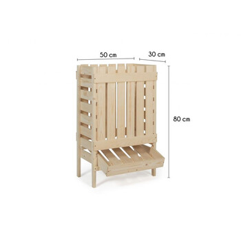 Ξύλινο Έπιπλο Αποθήκευσης για Πατάτες 80 x 30 x 50 cm Idomya 30012225