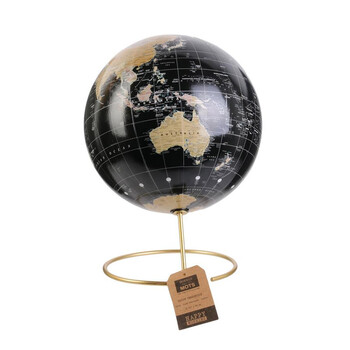 Διακοσμητική Υδρόγειος Σφαίρα με Μεταλλική Βάση 29 cm Home Deco Factory MO1314