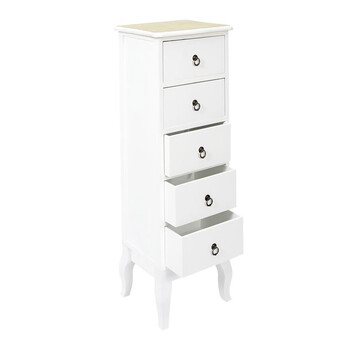 Ξύλινη Συρταριέρα με 5 Συρτάρια 34 x 30 x 100 cm Home Deco Factory HD68221
