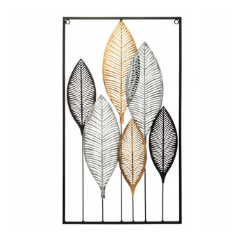 Ορθογώνιο Μεταλλικό Διακοσμητικό Τοίχου 37.3 x 2.5 x 64.7 cm Atmosphera 167009