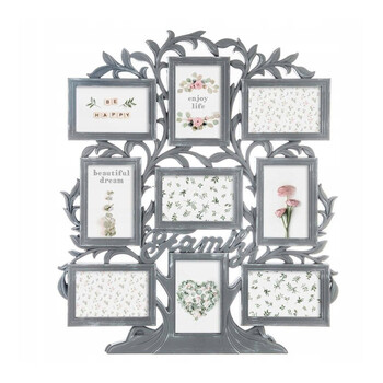 Κορνίζα Τοίχου 9 Θέσεων από Πλαστικό 53 x 2.5 x 61 cm Atmosphera 148378B