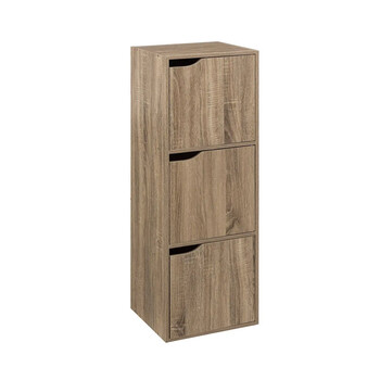 Ξύλινη Εταζέρα με 3 Ντουλάπια 34.5 x 32 x 100.5 cm 5Five Simply Smart 181271