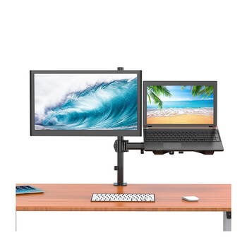 Επιτραπέζια Βάση Γραφείου για 2 Οθόνες έως 32 8 Kg με Βραχίονα Hoppline HOP1001271