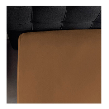 King Size Σεντόνι Jersey με Λάστιχο 190 x 200 x 30 cm Χρώματος Taupe Dreamhouse 8717703801330