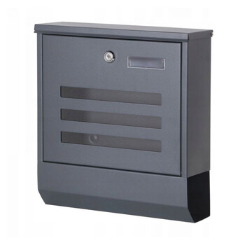 Γραμματοκιβώτιο από Γαλβανισμένο Ατσάλι 30.5 x 9.6 x 33.5 cm ModernHome HPB2210X-GS