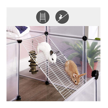 Κλουβί - Πάρκο Εκπαίδευσης Κατοικίδιου με 28 Πάνελ 143 x 108 x 92 cm Songmics LPC004W01