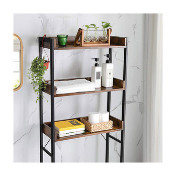 Μεταλλική Εταζέρα Μπάνιου με 3 Ράφια 63 x 25 x 165 cm VASAGLE BTS002B01V1