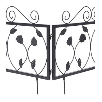 Μεταλλικός Φράχτης με 4 Πάνελ 225 x 34 cm Bakaji 02012597