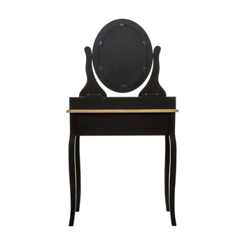 Ξύλινο Μπουντουάρ Με Καθρέπτη 74 x 40 x 136 cm Χρώματος Μαύρο Chrysa Atmosphera 131000B