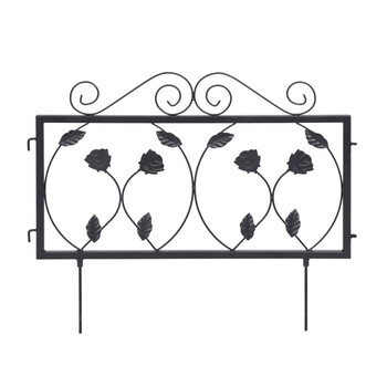 Μεταλλικός Φράχτης με 4 Πάνελ 225 x 34 cm Bakaji 02012597