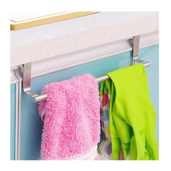 Πετσετοκρεμάστρα Πόρτας από Ατσάλι 36 x 9 cm 02837493 Bakaji 8059221001411