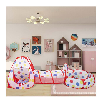 Σετ Pop Up Παιδική Σκηνή με Παιδότοπο και Τούνελ Bakaji 8054143007923