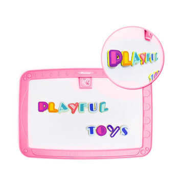 Παιδικό Σακίδιο Πλάτης με Μαγνητικό Μαυροπίνακα Διπλής Όψεως Χρώματος Ροζ Bakaji 8057711880249