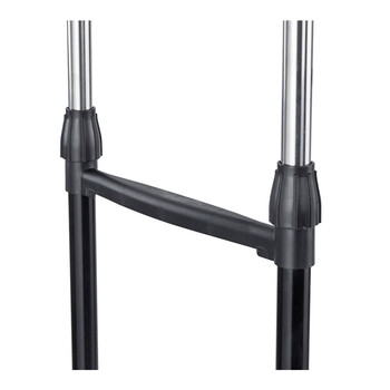 Διπλή Μεταλλική Τροχήλατη Κρεμάστρα Ρούχων Δαπέδου 80-150 x 43 x 90-160 cm Bakaji 02831956