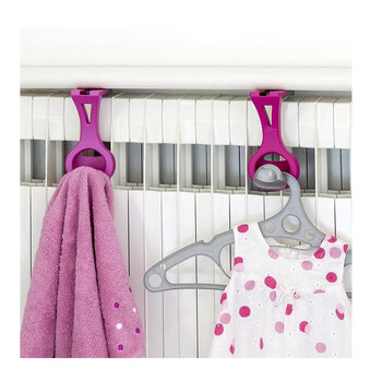 Πολυλειτουργική Πλαστική Κρεμάστρα 15.5 x 8 x 6 cm με Ρυθμιζόμενο Γάντζο 0.7-5 cm Fruyt Bama 10205