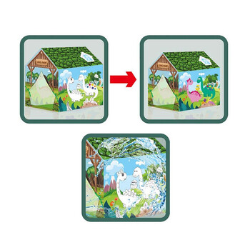 Παιδική Σκηνή Σπιτάκι Ζωγραφικής Δεινόσαυρος 70 x 95 x 104 cm Hoppline HOP1001412-2