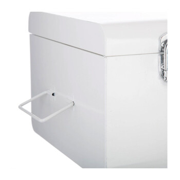 Σετ Μεταλλικές Βαλίτσες Αποθήκευσης Χρώματος Λευκό 2 τμχ Atmosphera 127144C