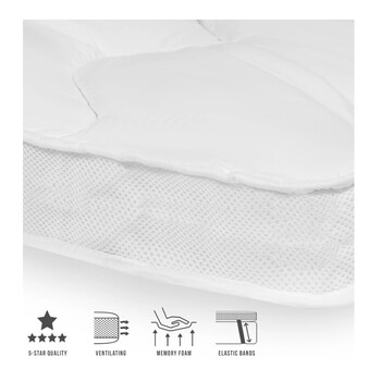 Ανώστρωμα Μονό 80 x 200 cm 3D Air Hotel Memory Foam Sleeptime 8719242075852