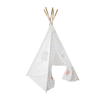 Παιδική Ινδιάνικη Σκηνή 130 x 130 x 160 cm Χρώματος Λευκό Atmosphera 158563A