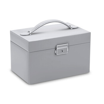 Κοσμηματοθήκη - Μπιζουτιέρα 18.6 x 14.8 x 11 cm Χρώματος Γκρι Massido MS-700-Grey