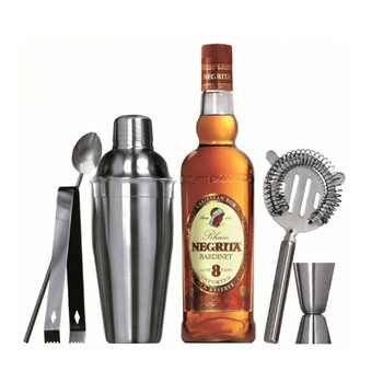 Σετ Κοκτέιλ από Ανοξείδωτο Ατσάλι 5 τμχ Bakaji 02824278