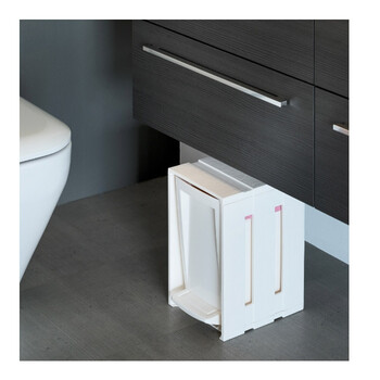 Πλαστικός Κάδος Απορριμμάτων 7 Lt Χρώματος Λευκό Bama 70121