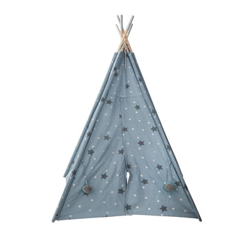 Παιδική Ινδιάνικη Σκηνή 130 x 130 x 160 cm Χρώματος Μπλε Atmosphera 158563B