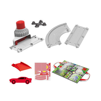 Σετ Παιδικό Χαλί Παιχνίδι Πυροσβεστικής με Αξεσουάρ 57 x 38.5 cm 23 τμχ Hoppline HOP1001421