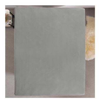 Μονό Σεντόνι Dubbel Jersey με Λάστιχο 80 x 220 x 30 cm Χρώματος Γκρι Dreamhouse 8717703801781