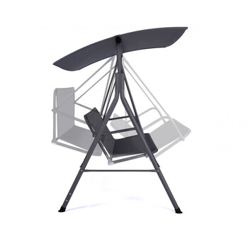 Μεταλλική Διθέσια Κούνια Εξωτερικού Χώρου με Κεκλιμένη Οροφή 170 x 120 x 154 cm Inkazen 40044268